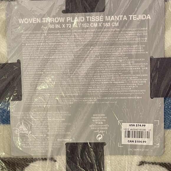 NEW Disney Mickey Mouse Southwestern Soft Woven Throw Blanket - Picture 3 of 7